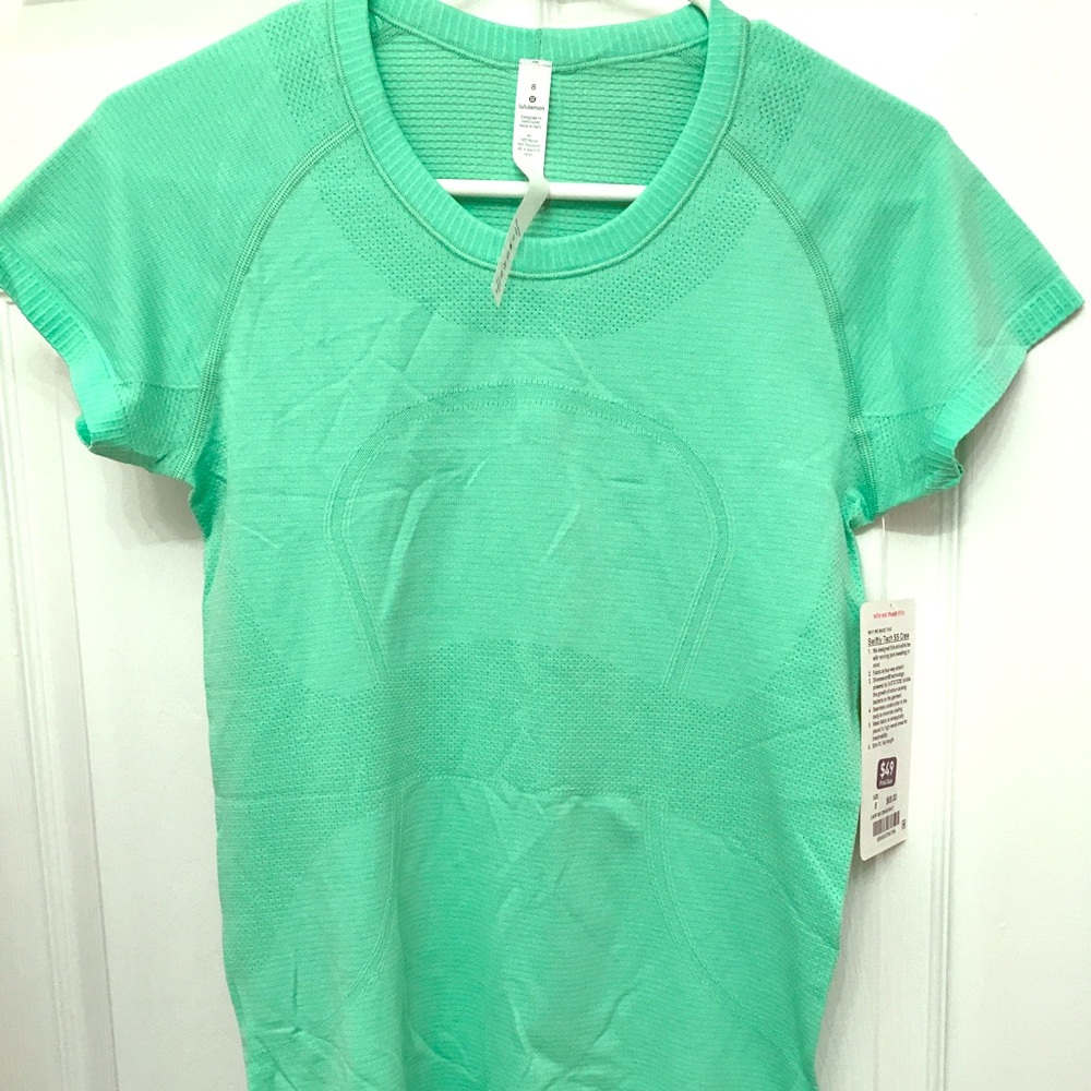 NWT Lululemon Swiftly Short Sleeve size 8 green